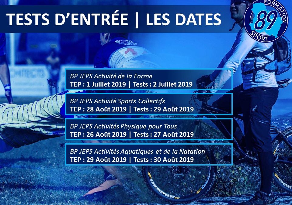 Tests d’entrée | Les Dates